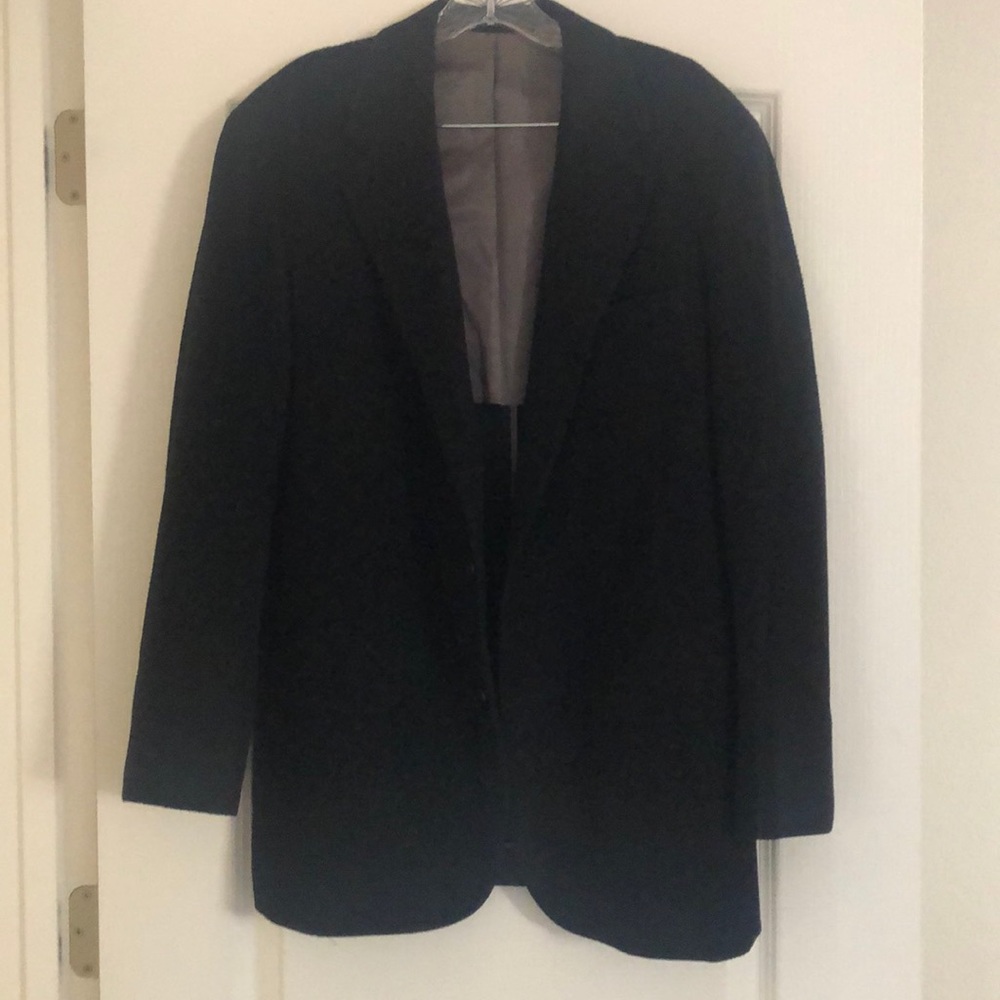 J Crew men’s black wool blazer 38R